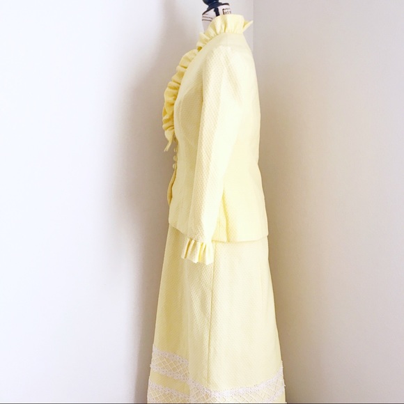 Vintage 1960s Yellow Sundress W/ Matching Jacket - Picture 4 of 8